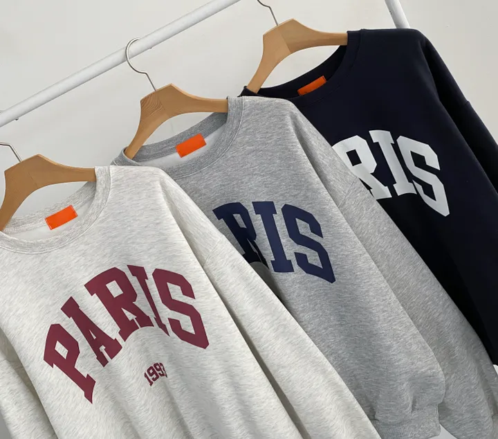 ⭐ 봄버전! [데일리!/묶음할인] 오버핏 파리스 빅레터링 맨투맨 3color 상세 이미지 41