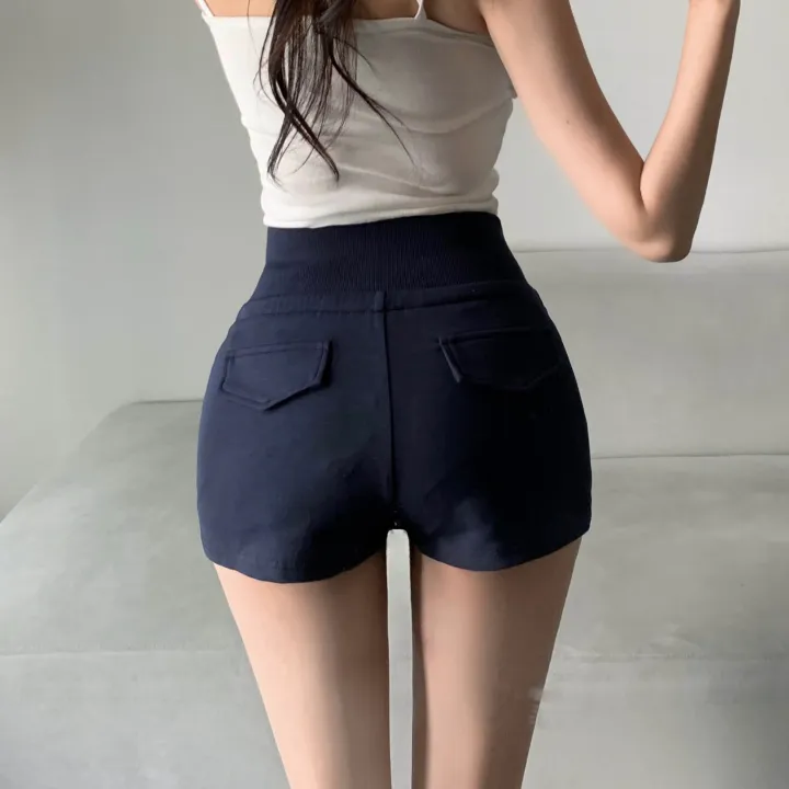 [힙업포켓/보풀x비침x]1282. 허리쏙 와이드 밴딩 포켓 트레이닝 팬츠 숏팬츠 돌핀팬츠 돌핀반바지 밴딩팬츠 반바지 숏팬츠 핫팬츠 숏트레이닝 기본 꾸안꾸 반바지 골반뽕 엉덩이뽕 상세 이미지 21