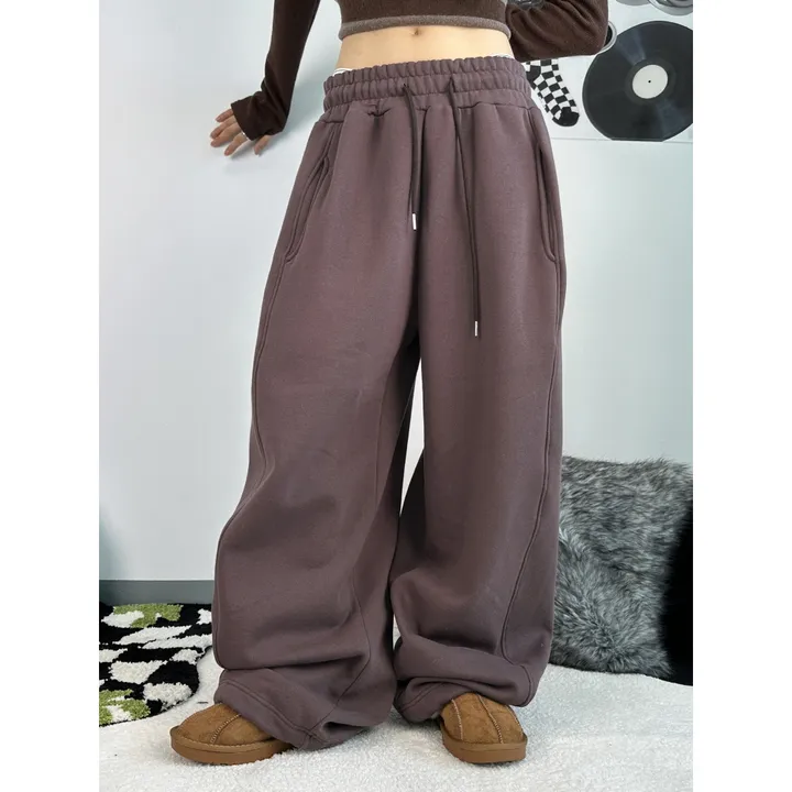 ❤️‍🔥누적판매8,000 돌파 기념❤️‍🔥[UNISEX/기모 ver.🤧/소장추천!]럽 올 컬러 와이드 스트링 트레이닝 팬츠(5color) 상세 이미지 27