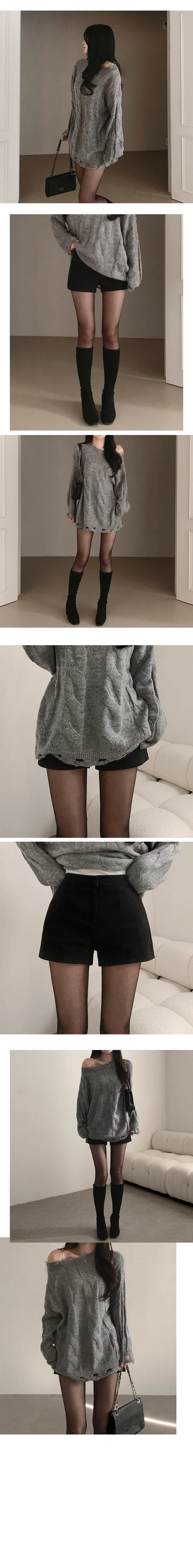 [S~XL/자체제작ෆ] 몽글 속기모 겨울 숏팬츠 이너 반바지 (도톰/타이트) 상세 이미지 5
