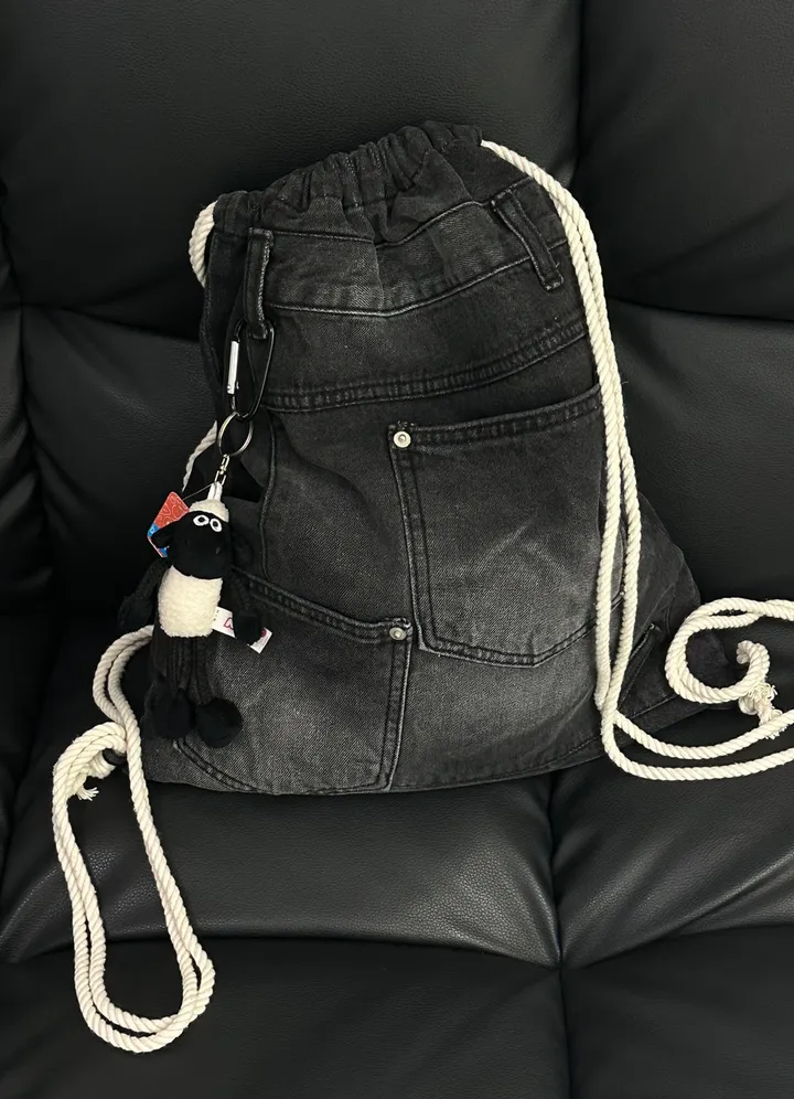 (주문폭주/당일출고) 데님 짐색 / COTI DENIM GYM SACK 상세 이미지 15