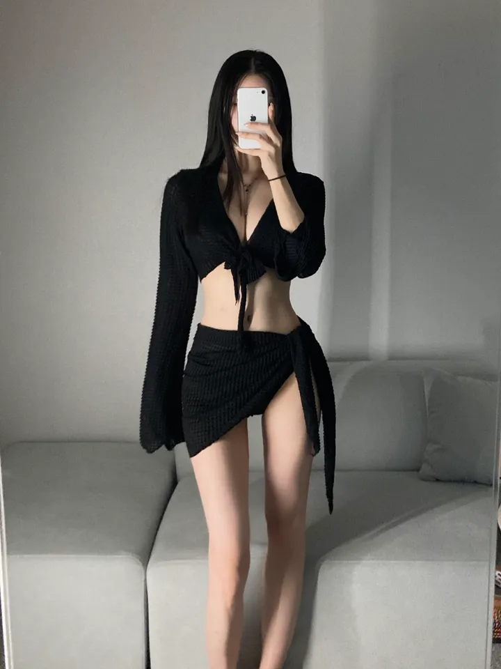 [군살커버/인생샷!/휴양지룩] 커버업 비키니 언더붑 비키니 섹시글램 글램핏 커버 비키니 홀터넥 비키니 태닝용 비니키 바캉스룩 휴양지룩 호캉스비키니 모노키니 섹시비키니 풀파티룩 상세 이미지 5