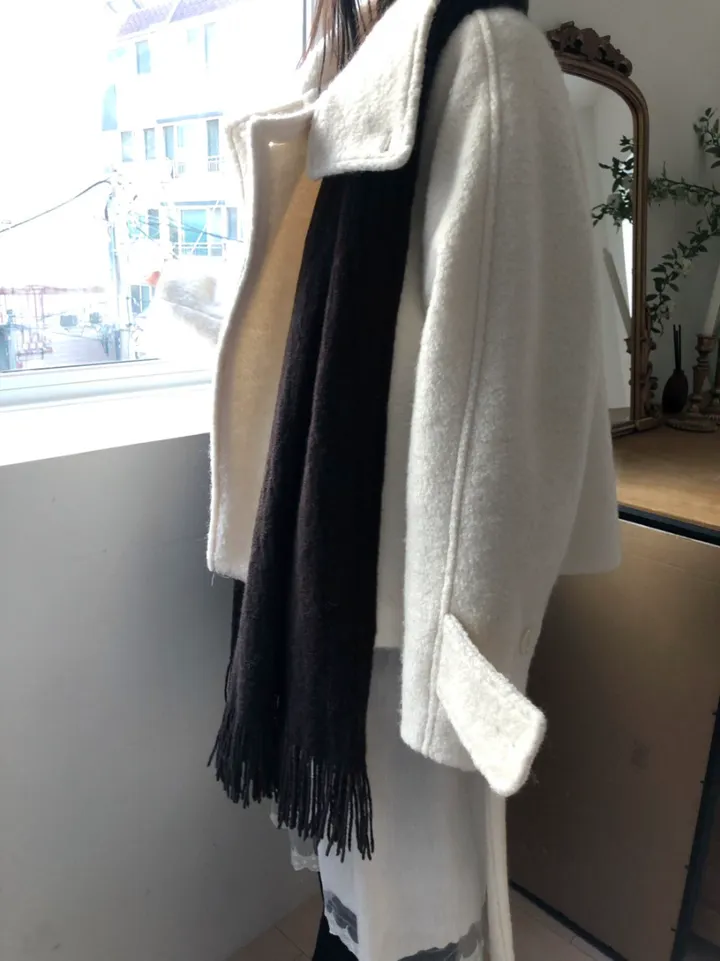 *아이당일*하이넥 더블 숏코트(2color) 상세 이미지 23