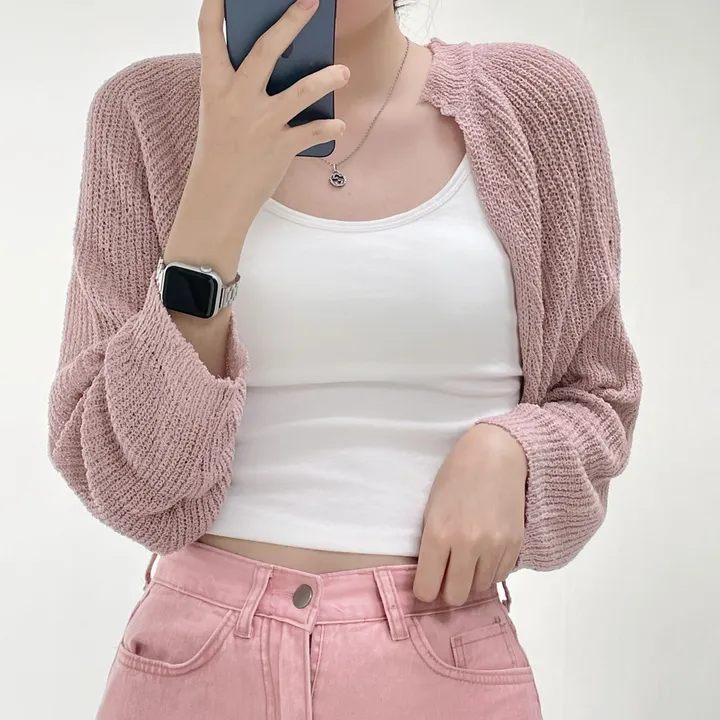 [여리핏/지금부터 쭉~] 엘르 볼레로 가디건 크롭가디건 여름가디건 상세 이미지 17