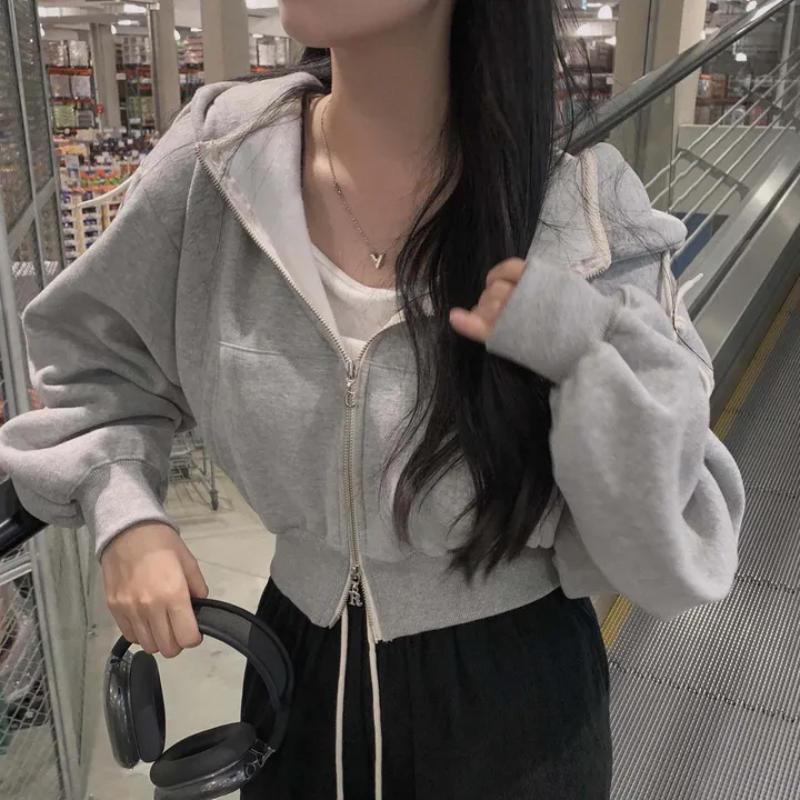 [완전인기✨/백염컬러 당일출고!] 자체제작 크치Made 꿈에 나온 핏, 투웨이 양기모 크롭 후드집업 ver 아우터 자켓 - zipup 상세 이미지 94