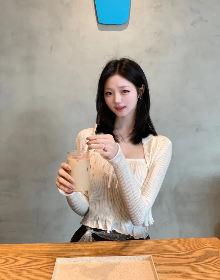 아인 레이스 리본 나시 가디건 세트 상세 이미지 22