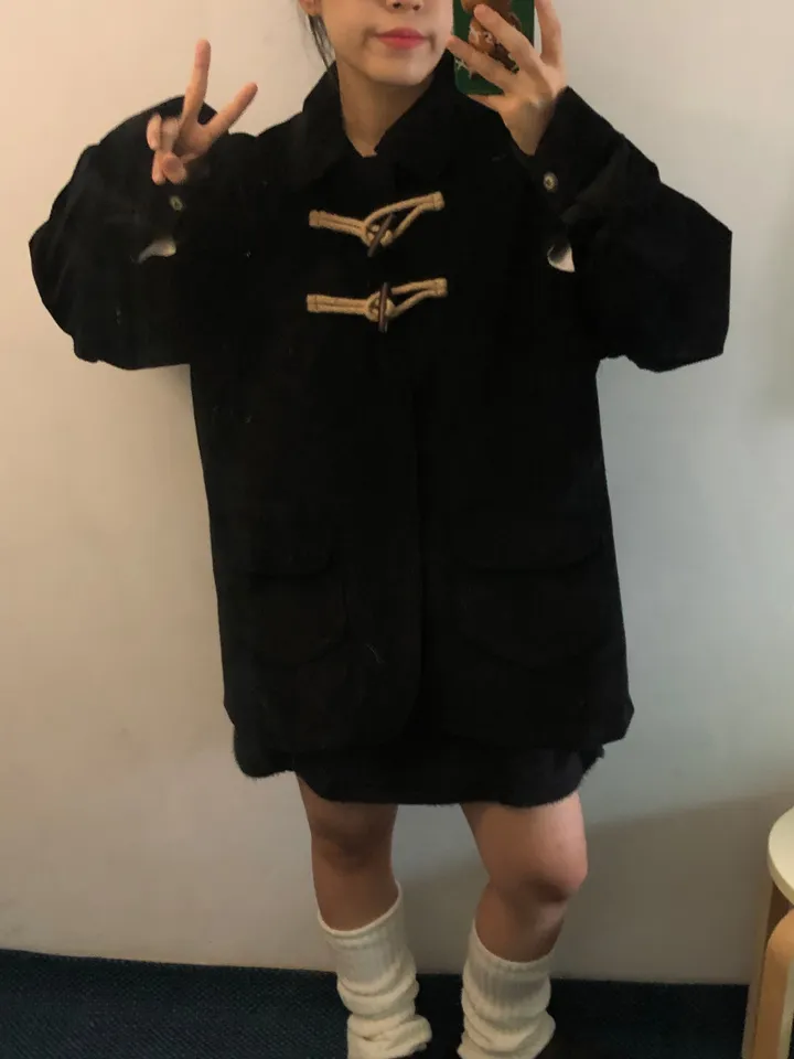 [UNISEX/남녀공용] 골덴 코듀로이 루즈핏 카라 떡볶이 코트 자켓 (3color) 상세 이미지 21