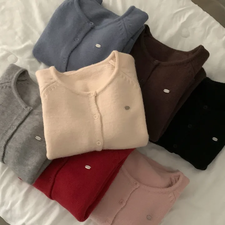 [후기보장🤍/Wool] 에버닌 펜던트 니트 가디건 - 7color 상세 이미지 13