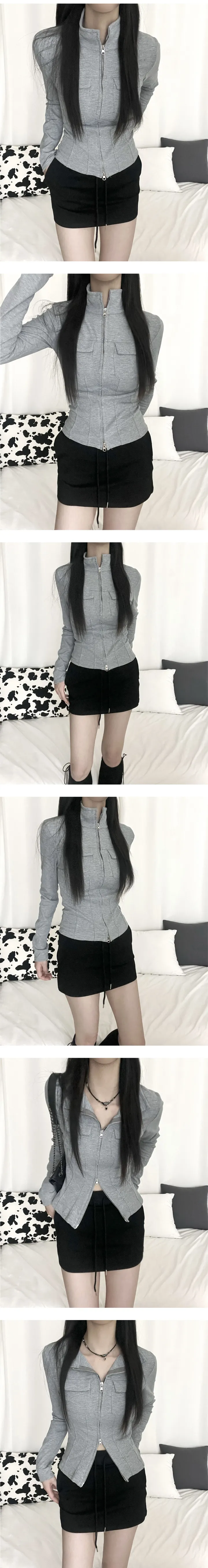 슬림 포켓 투웨이 집업 가디건 상세 이미지 4