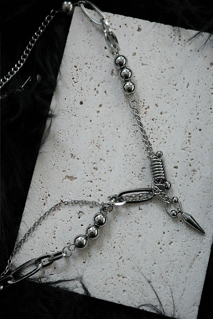 [써지컬] pierce drop necklace | 피어싱 볼 드롭 목걸이 상세 이미지 29