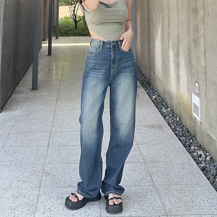 [당일출고] #누적10만장 썸머ver [MADE] 블림진 오버핏 딥 브러쉬 롱 와이드 데님 팬츠 (기장선택) 상세 이미지 175