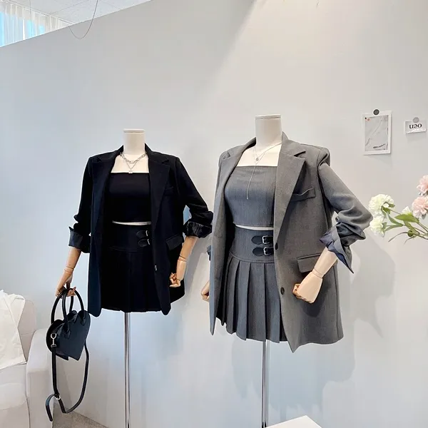 💙당일발송💙*자체제작* 뒷태여신 테일러드카라 대디자켓 버튼자켓 단추자켓 백트임 백버튼 뒷트임 오버핏자켓 슬림자켓 무지자켓 긴팔자켓 하프자켓 숏자켓 롱자켓 봄자켓 봄아우터 하객룩 상세 이미지 18