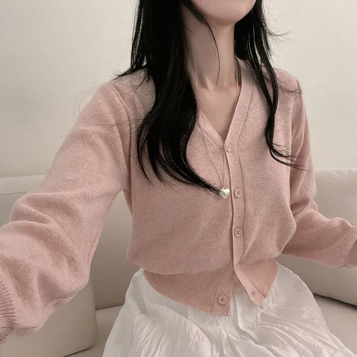 봄필수템 [브이넥/라운드넥] 소장각 라운드 브이넥 기본핏 긴팔 가디건 상세 이미지 27
