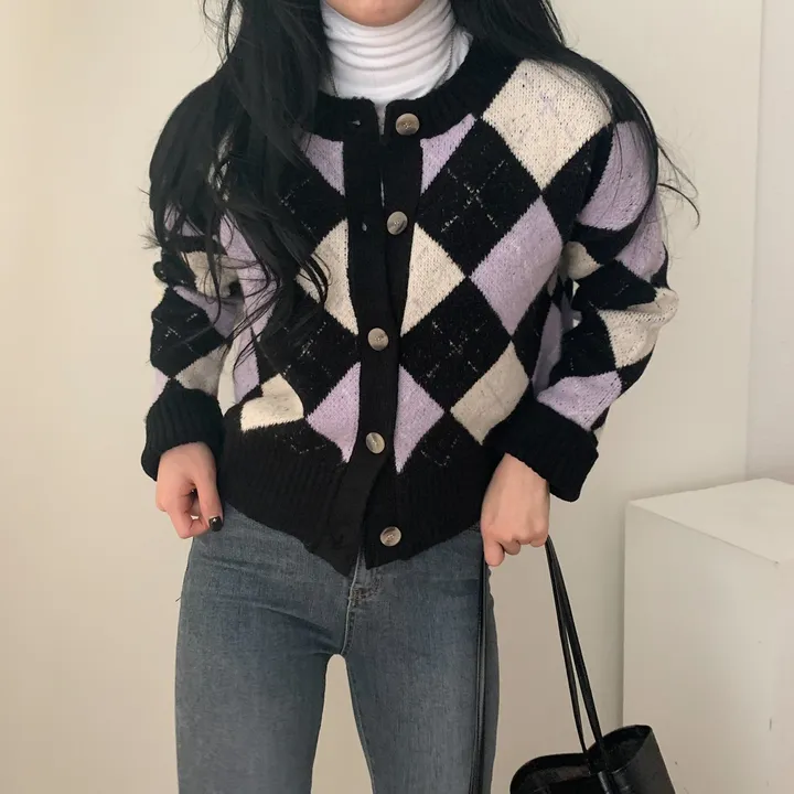 동화속 아가일 체크 니트가디건 ;3col 상세 이미지 31