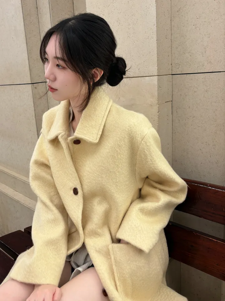 얼리버드 세일!![3COLOR/알파카8 모헤어12] 버터 모헤어 하프 핸드메이드코트 상세 이미지 36