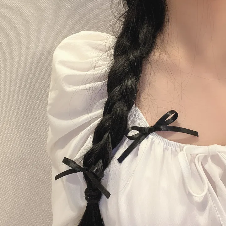 🎀당일//최저가/+색상추가🎀 미디움size [자체제작/2,4,6p] 새틴 중간사이즈 리본핀 5color / 헤어핀 머리핀 집게핀 리본 공주 우정 커플 워터밤 z011 상세 이미지 35