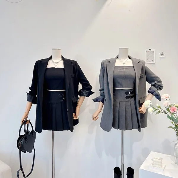 💙당일발송💙*자체제작* 뒷태여신 테일러드카라 대디자켓 버튼자켓 단추자켓 백트임 백버튼 뒷트임 오버핏자켓 슬림자켓 무지자켓 긴팔자켓 하프자켓 숏자켓 롱자켓 봄자켓 봄아우터 하객룩 상세 이미지 13