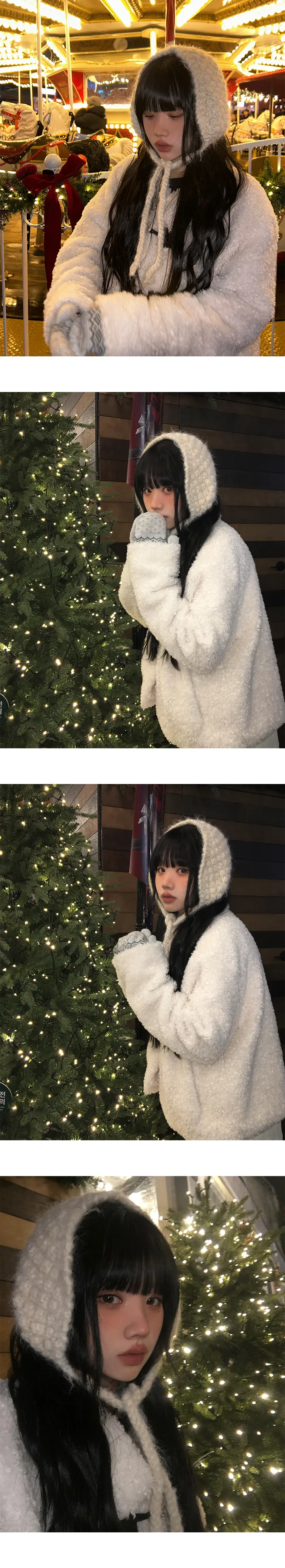 [겨울❄] 번드 울 니트 귀도리 (4color) 상세 이미지 9