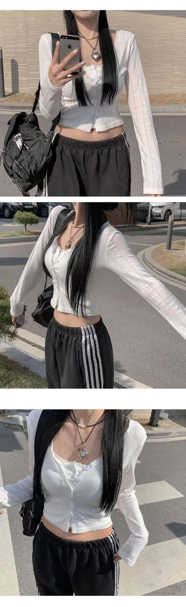 [문의폭주🌸] 데일리솔 레이스 코튼 펀칭 여름 가디건-2color 상세 이미지 9