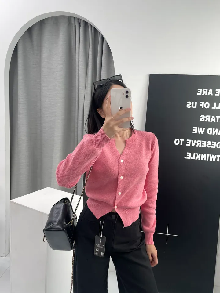 ❤봄컬러추가❤ 13컬러 캐시미어 라운드 트임 니트가디건 상세 이미지 35