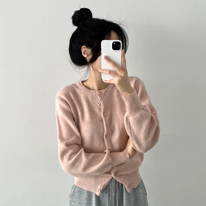 [🏆주문폭주!!/컬러추가/고백인증!❤️] 데일리 위드미 유넥 가디건 9color 상세 이미지 24