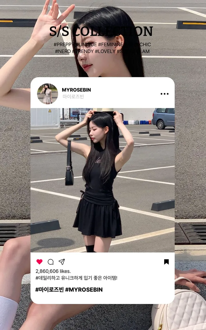 [유니크🖤] 미니 후드 세트 / 후드티 반팔티 투피스 치마바지 플레어 플리츠 레이어드 스커트 민소매 오프숄더 여름반팔 셔링 크롭티 크롭반팔 미니스커트 캉캉치마 캉캉스커트 블랙 상세 이미지 4