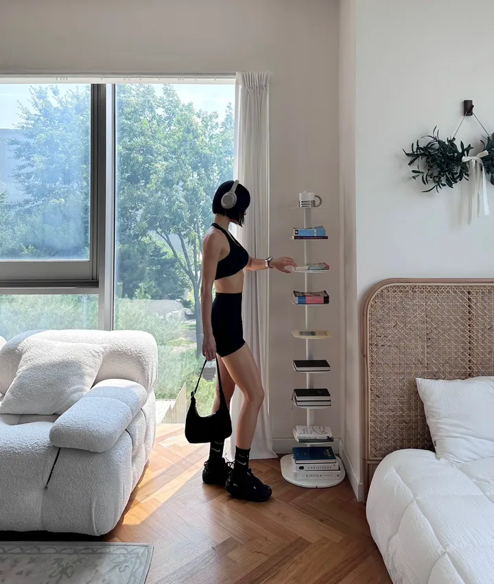 (힙셔링,3부) 번튼 쇼츠 레깅스 팬츠 상세 이미지 7