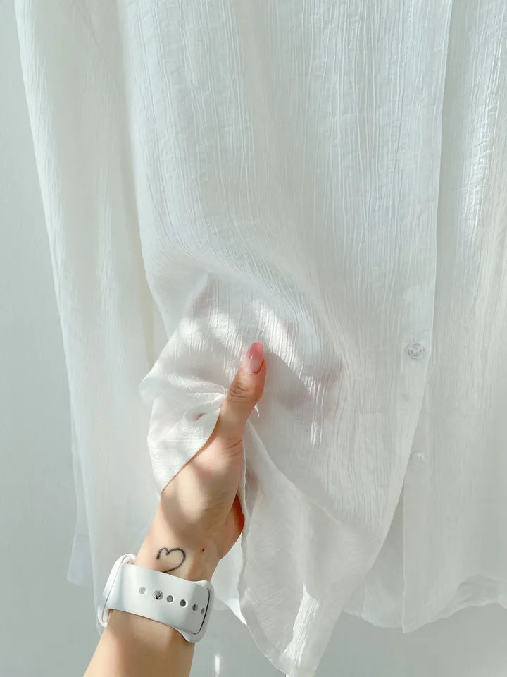 *SET* 【편해요/멋쁨】 오버 루즈핏 린넨 롱셔츠 남방 반바지 투피스 세트 상세 이미지 28