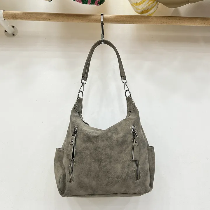 가을겨울 세무가방 2way zipper vintage shoulder bag 상세 이미지 18