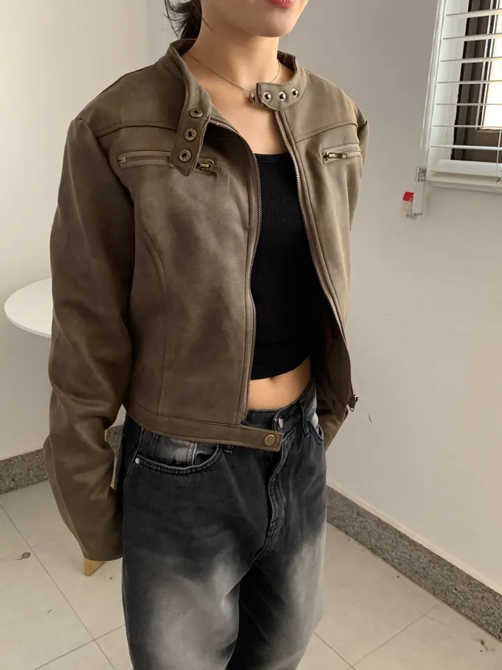 [빈티지힙🧸] 노카라 라이더 레더 가죽 자켓 상세 이미지 10
