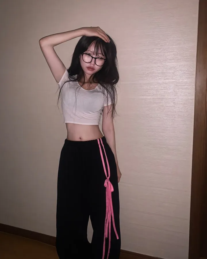 🖤블랙&핑크🩷 더블리본 핑키 롱 트레이닝 pt -3col 상세 이미지 17