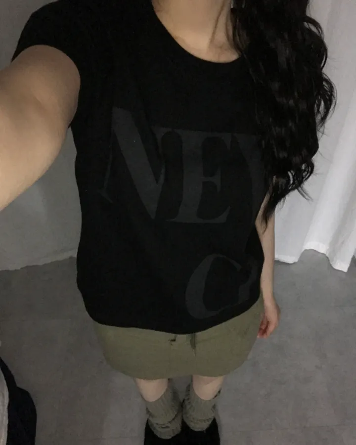 newy semi crop tee [2color] 상세 이미지 13