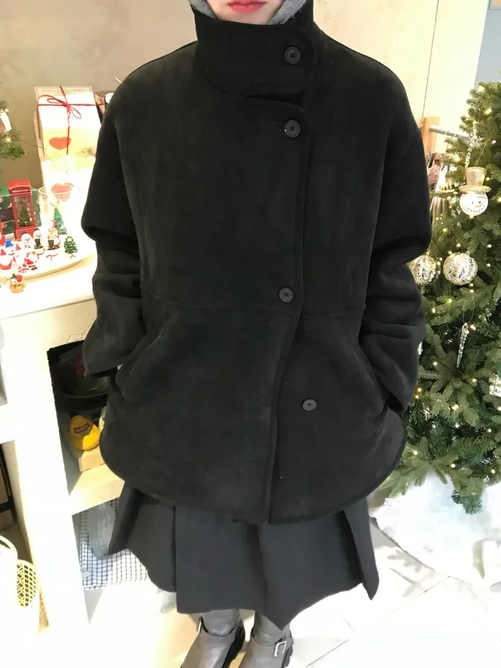 [하객룩💖] 스웨이드 무스탕 하프코트 (2c) 상세 이미지 22