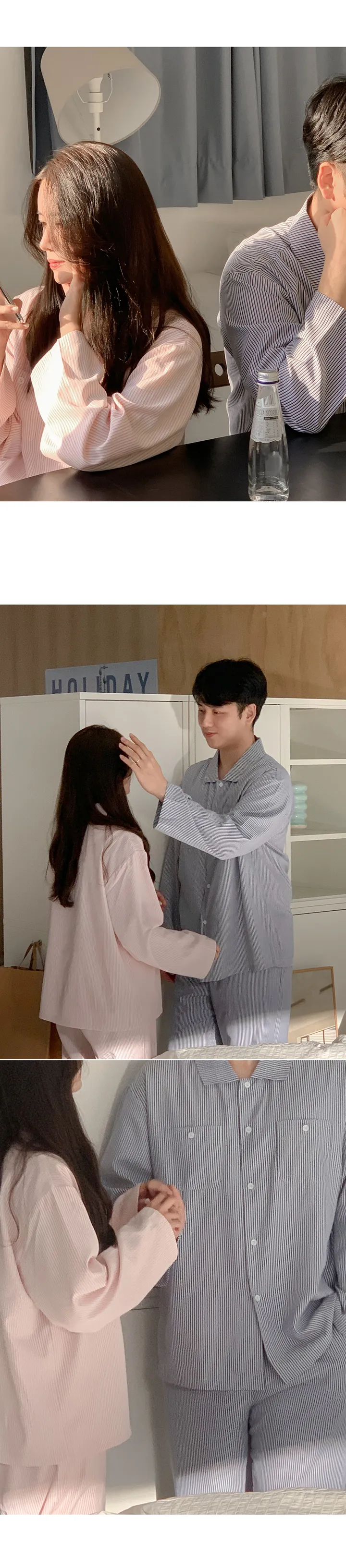 J'eu 슬로어 스트라이프 파자마세트 3color, 2size 상세 이미지 22