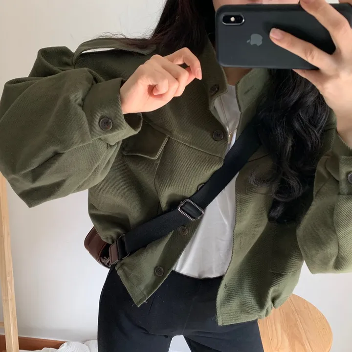 [ 핵이쁨주의] 빈티지 크롭 자켓, 야상 상세 이미지 49