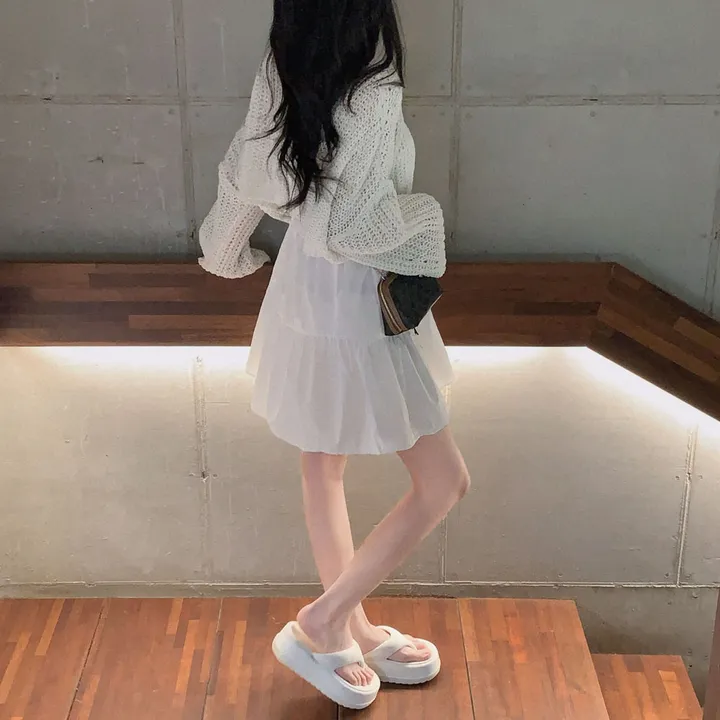 [아방🤍/new신상!]누가봐도 아방핏, 왕크롭 썸머 린넨 부클 원버튼 루즈핏 가디건 상세 이미지 27