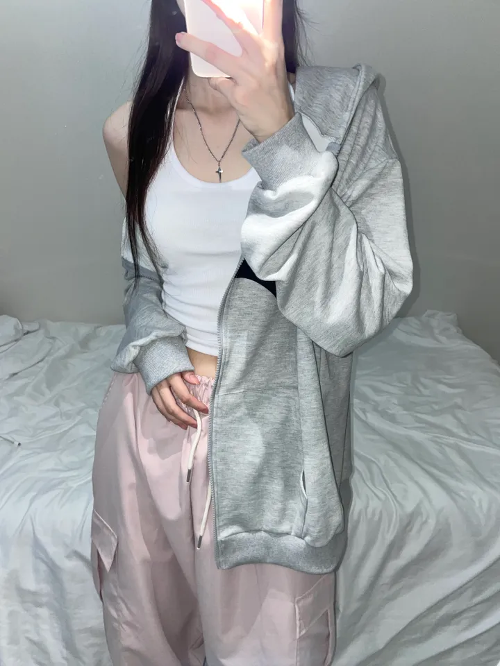 [unisex/쭈리] 디나 데일리 투웨이 오버핏 후드집업 (4color) 상세 이미지 22
