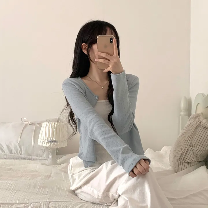 로로 펀칭 가디건 (8color) 상세 이미지 73