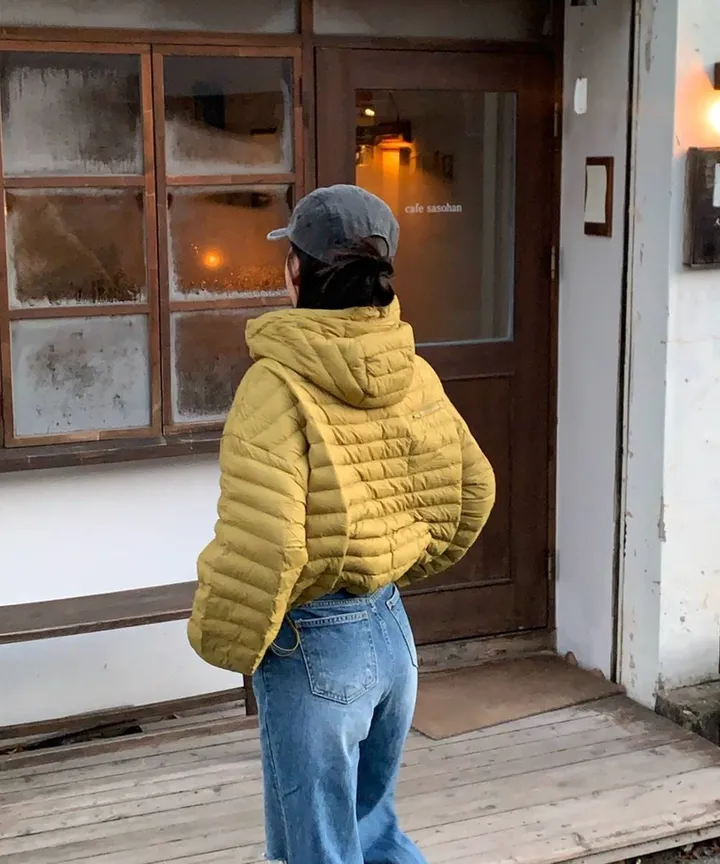 s/s new🤍 휘뚜루마뚜루 데일리템! 가벼운 경량패딩 후드패딩 오리털패딩 (블랙,라임) 상세 이미지 23