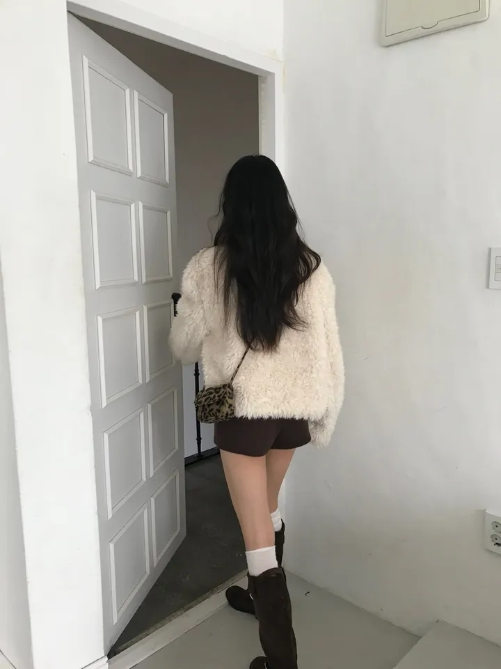 [leopard🖤/데일리 필수템!]루루 레오파드 피치 기모 호피 퍼 겨울 미니백 상세 이미지 6