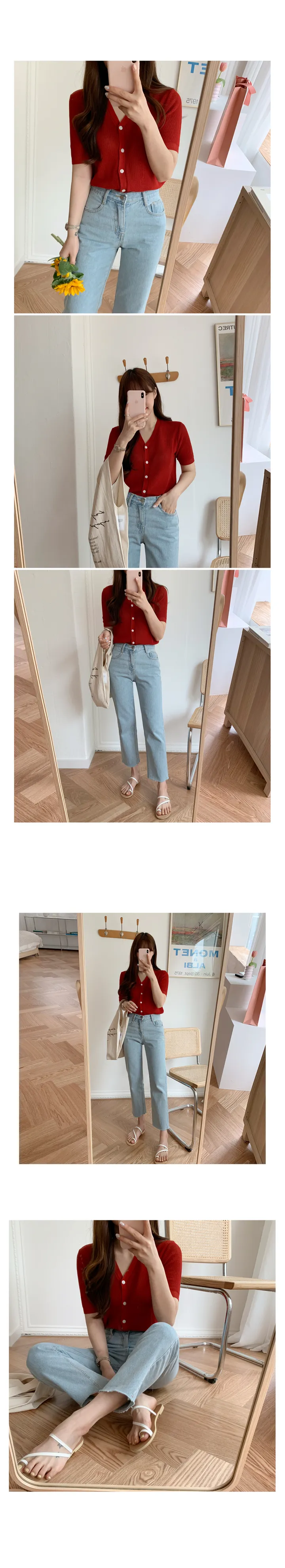 '당일발송'[landmade]인생핏키작녀썸머데님일자팬츠 (2color)'S-XL사이즈' 상세 이미지 86