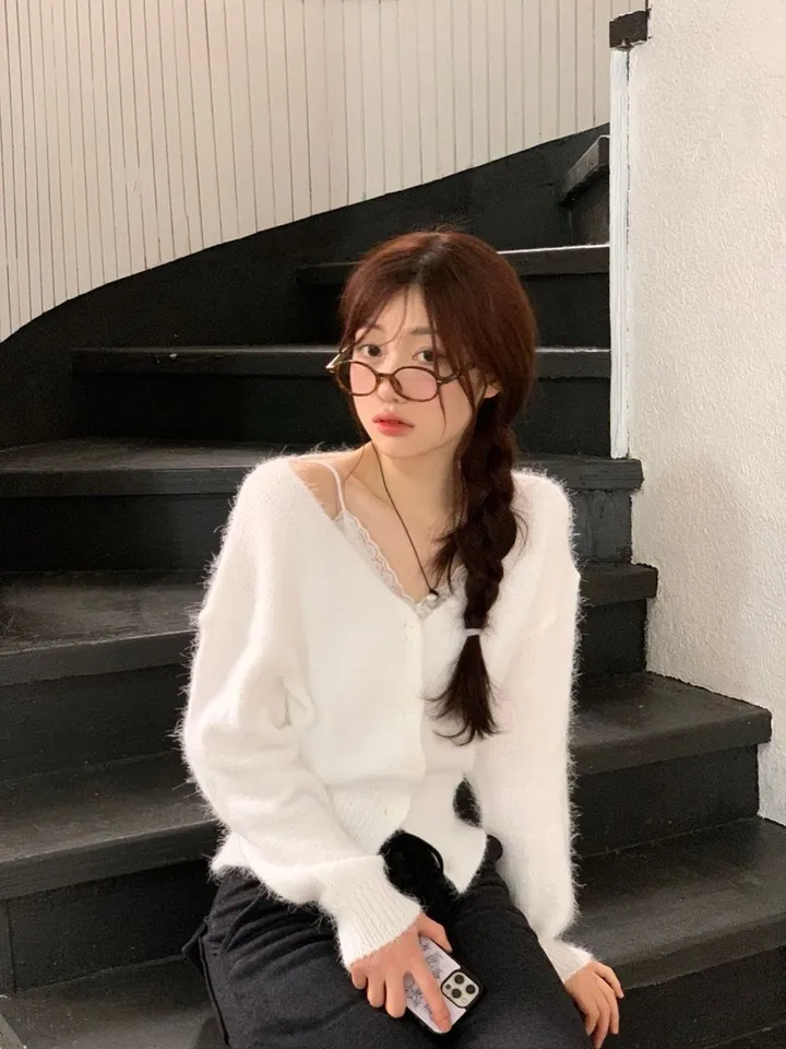 [캡내장O/스판좋아요/부드러워요]메이디 레이스 레이어드 슬림핏 슬리브리스 골지 캡나시 3color 상세 이미지 36