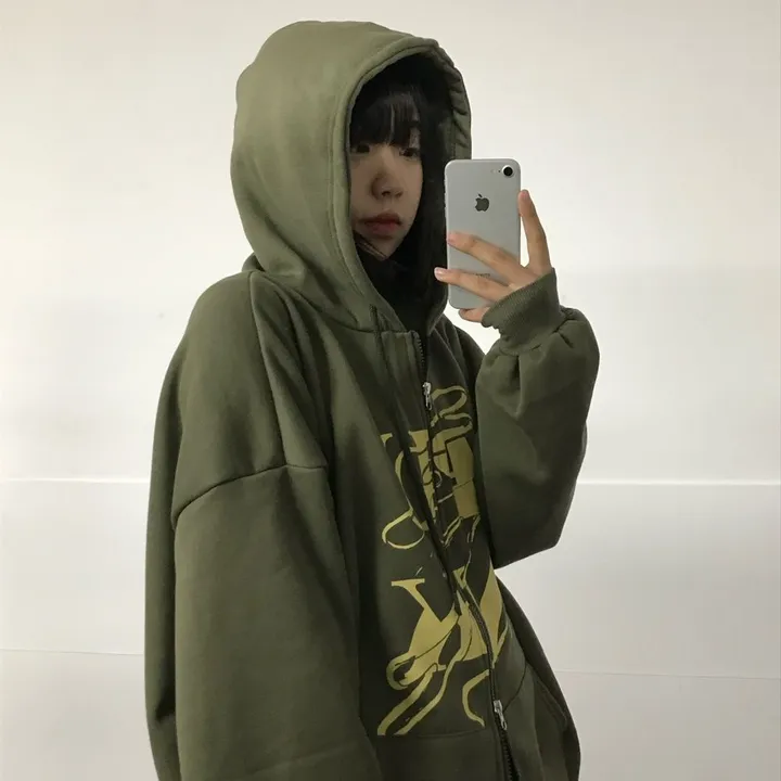 (기모선택/국내)Punk Two way Hooded zip-up - 3color 상세 이미지 5