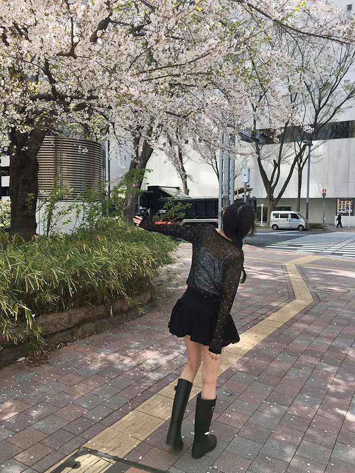 최저가![여리무드🤍시스루 도트 가디건 살안타템 여름가디건] 비비안도트시스루가디건 상세 이미지 36