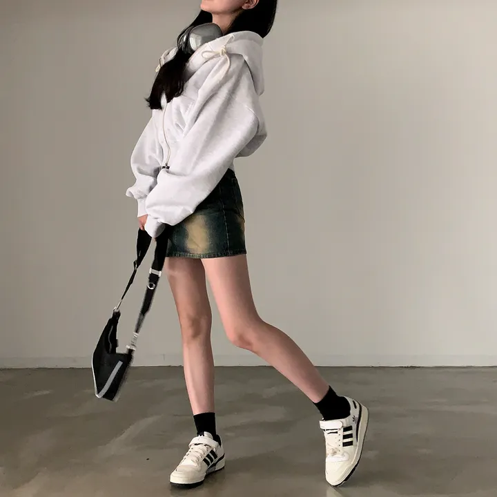[완전인기✨/백염컬러 당일출고!] 자체제작 크치Made 꿈에 나온 핏, 투웨이 양기모 크롭 후드집업 ver 아우터 자켓 - zipup 상세 이미지 177