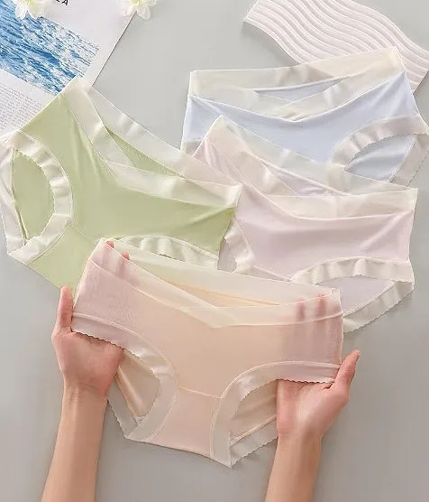 미친 편안함☁✨퓨리티 팬티 세트 / 편한 찰랑 소프트 노라인 신축성 코튼 삼각 데일리 무봉제 부드러운 면 심리스 기본 위생 스판 요일 언더웨어 상세 이미지 24