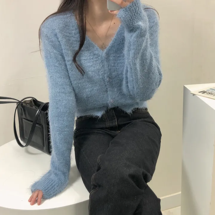 [여리핏/7color] 포근 솔잎 니트 가디건 상세 이미지 43