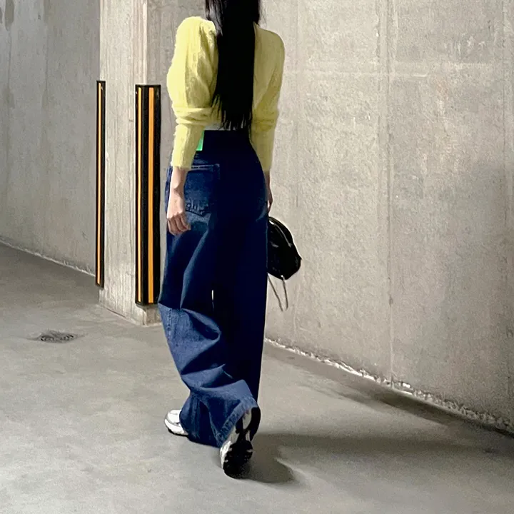 [3color/주인장인생템] 모디 립포켓 탄탄 롱 와이드데님 롱팬츠 키큰녀청바지 인생청바지 상세 이미지 65