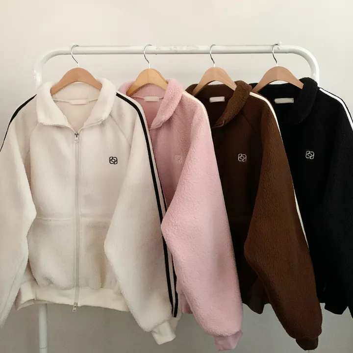 겨울*[포근/따뜻데일리!] 로지 양털뽀글이 두줄져지 투웨이 후리스 집업점퍼 4color 상세 이미지 37