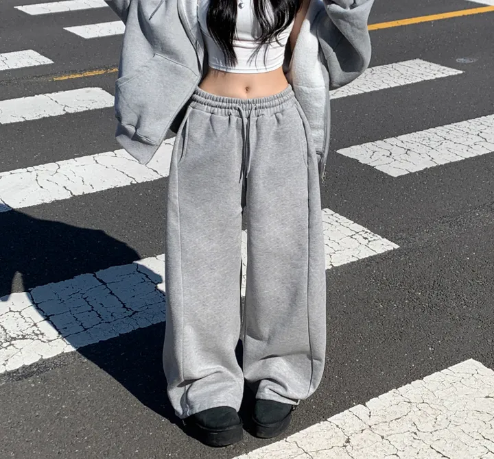 봄버전 추가🌸[made/숏&롱] #자스민벨 시그널 벌룬 밴딩 절개 롱와이드 하이웨스트 투웨이 스트링 트레이닝 조거팬츠 키작녀 키큰녀 빅사이즈 봄 사계절 팬츠 상세 이미지 30